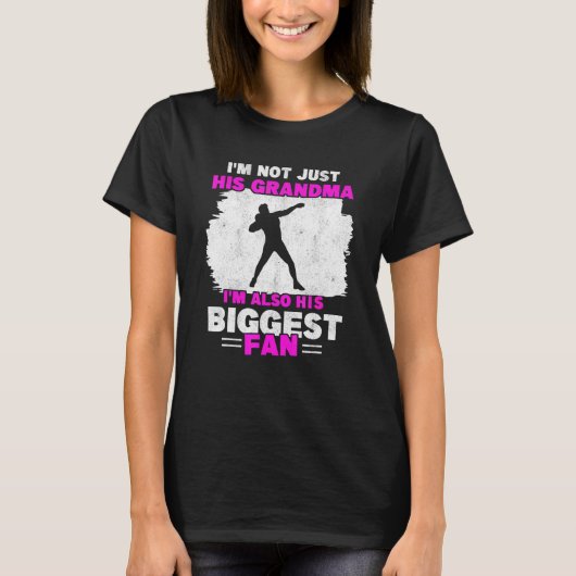 ショットパターのおばあちゃん祖母ビッグファン女性S Tシャツ (正面)