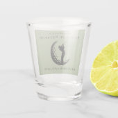 ショットパーソナライズされたガラス バチェラーゴルフ週末 ショットグラス (裏面)