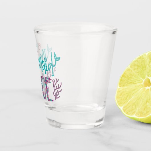 ショットマーメイドジュースおもしろいはかりで測グリッター ショットグラス (右)