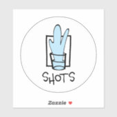 ショットラウンドカスタムカットのビニールシール シール (シート)