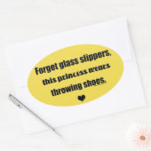 ショット入れ、ディスカス、ジャベリン投げシール 楕円形シール (封筒)