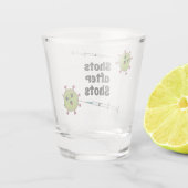 ショット後のショットCOVIDおもしろいワクチン接種 ショットグラス (裏面)