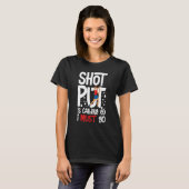 ショット投入投球トラック及びフィールドボール投球トラ Tシャツ (正面フル)