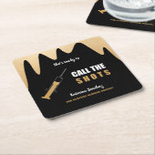 ショット看護学校卒業を呼び出す準備 スクエアペーパーコースター (アングル)