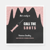 ショット看護学校卒業を呼び出す準備 スタンダードランチョンナプキン (正面)