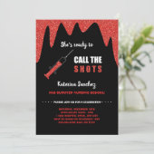 ショット看護学校卒業を呼び出す準備 招待状 (スタンド正面)