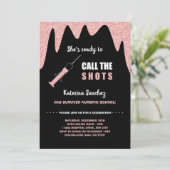 ショット看護学校卒業を呼び出す準備 招待状 (スタンド正面)