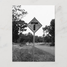 ショットT'ピース道端の標識 ポストカード