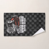 ショッパーソナライズされたプ改造レトロガレージトラック バスタオルセット (ハンドタオル)