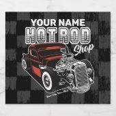 ショッパーソナライズされたプ改造レトロガレージトラック ビールラベル (シングルラベル)