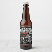 ショッパーソナライズされたプ改造レトロガレージトラック ビールラベル (正面)