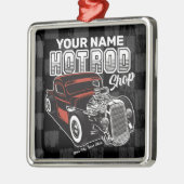 ショッパーソナライズされたプ改造レトロガレージトラック メタルオーナメント (左)