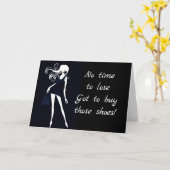 ショッピングして最高の友達の誕生日をお祝いしよう カード (黄色い花)