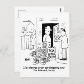 ショッピングです。ビ買ールだ。 ポストカード (正面/裏面)