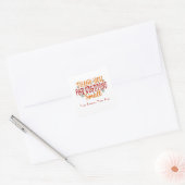 ショッピングのお礼 - ホリデーシーズン限定 スクエアシール (封筒)