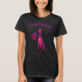 ショッピングの女の子または女性が興味のあるショッピングを愛する Tシャツ