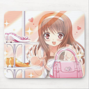 ショッピングの日本製アニメの女の子のマウスパッド マウスパッド