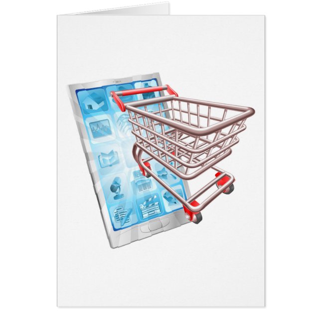 ショッピングの電話app概念 (正面)