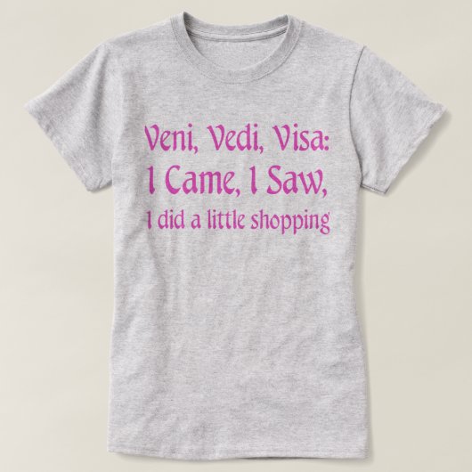 ショッピングのTシャツ Tシャツ (デザイン正面)