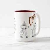 ショッピングはコーヒーマグの後に始まる ツートーンマグカップ (正面右)