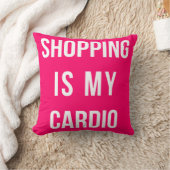 ショッピングはショッキングピンクの私の心臓です クッション (ブランケット)