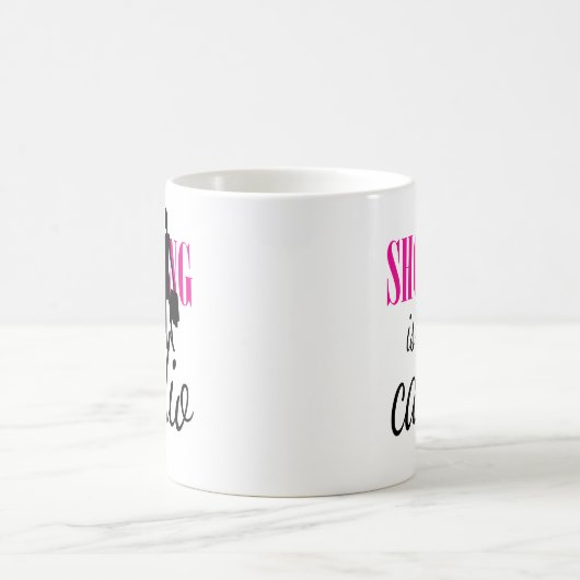 ショッピングはマイカーディオのグラフィックプリント(v1) コーヒーマグカップ (中央)