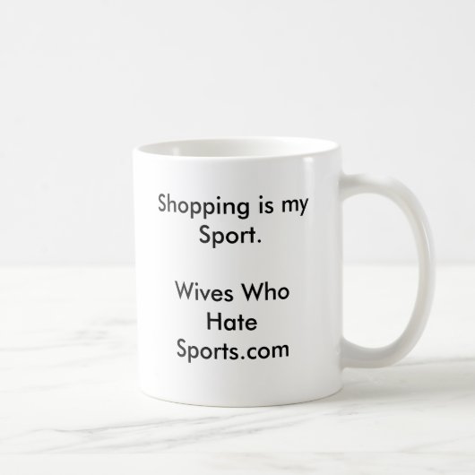 ショッピングはSports.comを憎む私のSport.Wivesです コーヒーマグカップ (右)