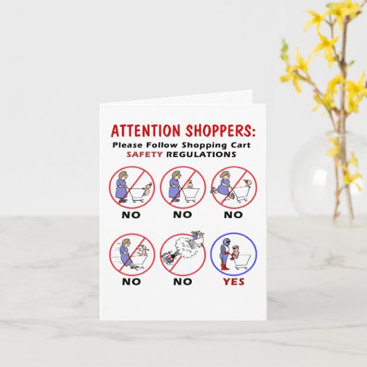 ショッピングカートの安全規制 – ハッピーバースデー カード (黄色い花)