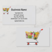 ショッピングカート個人買い物客サービス 名刺 (正面/裏面)