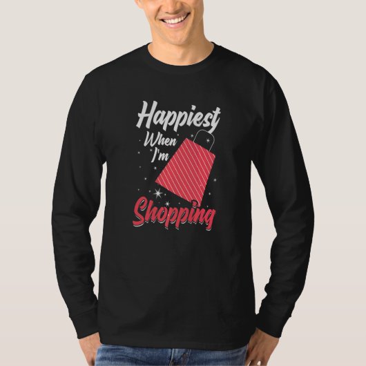 ショッピングカート引用文買い物客ジョーク8 Tシャツ (正面)
