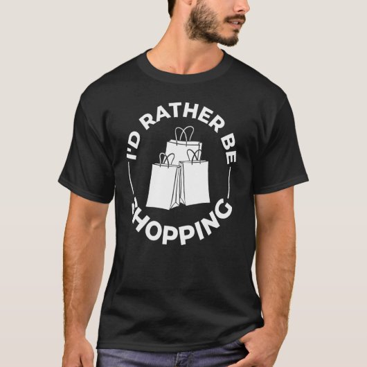 ショッピングカート引用文買い物客ジョーク8 Tシャツ (正面)