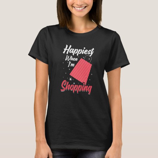 ショッピングカート引用文買い物客ジョーク8 Tシャツ (正面)