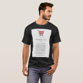 ショッピングカート理論の署名ポスター Tシャツ (正面フル)