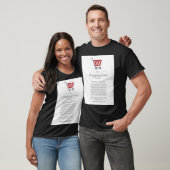 ショッピングカート理論の署名ポスター Tシャツ (ユニセックス)