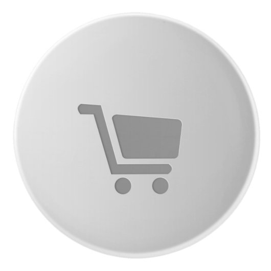 ショッピングカート用セラミックノブ セラミックノブ (正面)