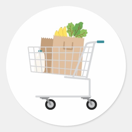 ショッピングカート ラウンドシール (正面)