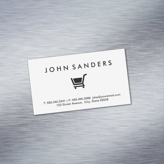 ショッピングカート/電子商取引 マグネット名刺 (インサイチュ)