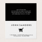 ショッピングカート/電子商取引 名刺 (外部フラット)