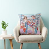 ショッピングガールズインパリ |コットン装飾用クッション クッション (椅子)