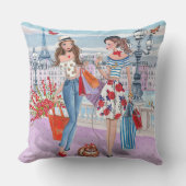 ショッピングガールズインパリ |コットン装飾用クッション クッション (正面)