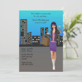 ショッピングガール招待状 招待状 (スタンド正面)