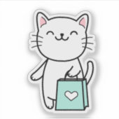 ショッピングキャット シール (正面)