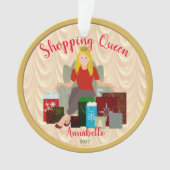 ショッピングクイーンアクリルオーナメント オーナメント (正面)