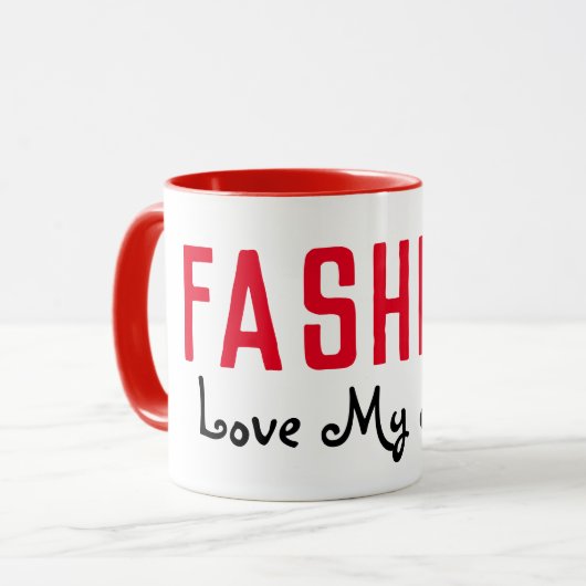 ショッピングクイーンコレクションコーヒー マグカップ (正面左)