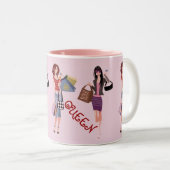 ショッピングクイーンコレクション ツートーンマグカップ (正面右)