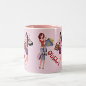 ショッピングクイーンコレクション ツートーンマグカップ (中央)