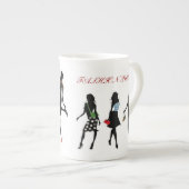 ショッピングクイーンコレクション ボーンチャイナマグカップ (正面右)