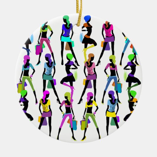 ショッピンググラマーガールズ セラミックオーナメント (正面)