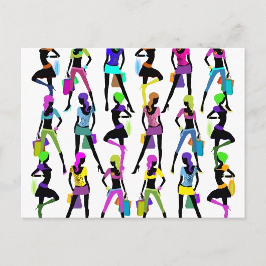 ショッピンググラマーガールズ ポストカード (正面)