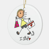 ショッピングスティック図 セラミックオーナメント (左)